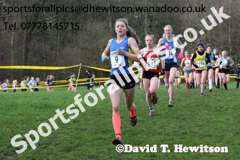 Womens under-17 Northern Cross Country Champs., Witton Park, Blackburn. Photo: David T. Hewitson/Sports for All Pics